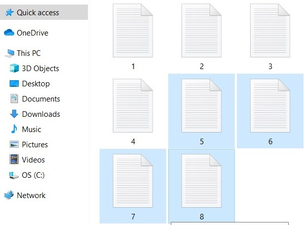 Cách chọn nhiều file, thư mục cùng 1 lúc trên máy tính Windows 10