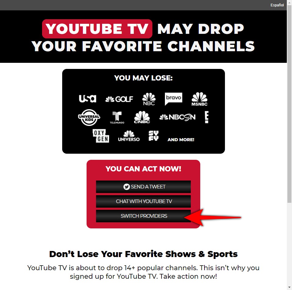 Tranh chấp giữa YouTube TV và NBC: NBC sẽ rời đi hay ở lại trên YouTube TV?