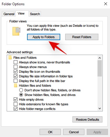 Cách đặt Chế độ xem Chi tiết cho tất cả Thư mục trên Windows 10