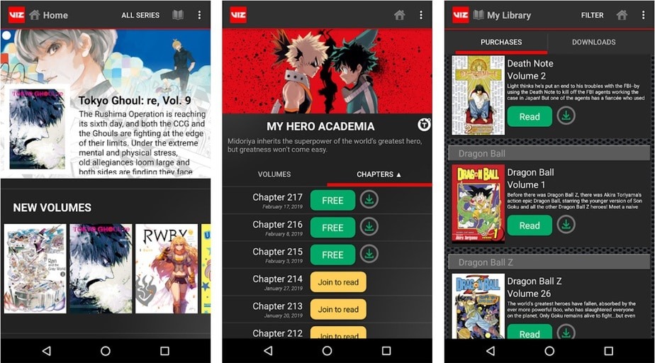 Ứng dụng đọc truyện tranh dành cho Android và iOS