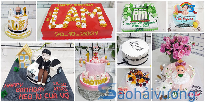 top 5 mẫu bánh sinh nhật đẹp bán chạy nhất tại THU HƯỜNG trong thời gian  vừa qua