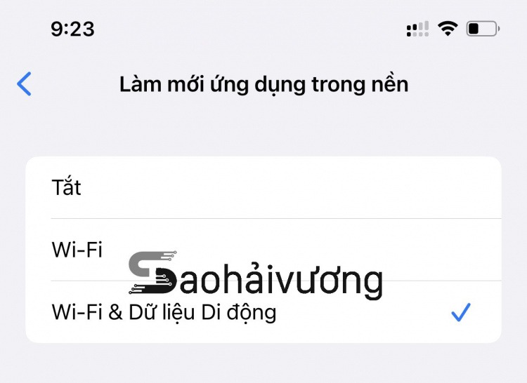 Cách bật/tắt làm mới ứng dụng trong nền trên iPhone chạy iOS 15