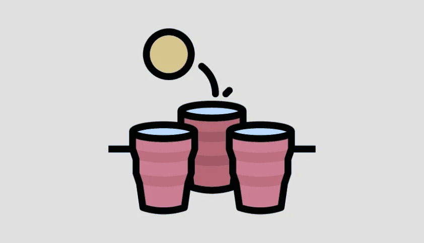Cách chơi game Cup Pong trong iMessage trên iPhone [ném bóng vào ly]