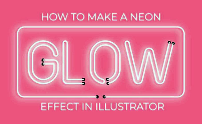 Cách tạo hiệu ứng phát sáng đèn Neon trong Illustrator