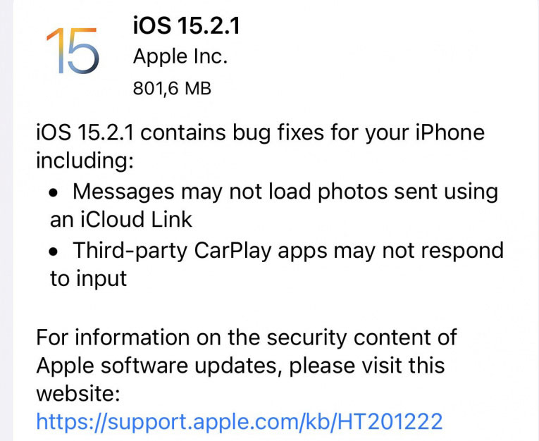 7 điều cần làm trước khi cài đặt update iOS 15.2.1