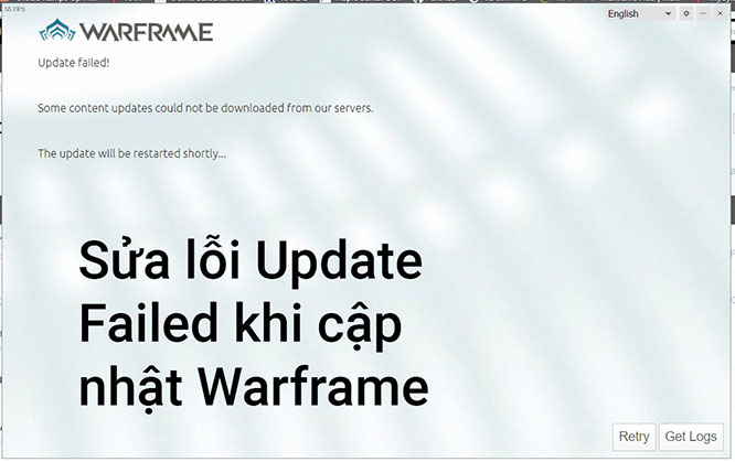 Erge, ernstige Perth passagier Sửa lỗi Update Failed khi cập nhật game Warframe - BigTOP