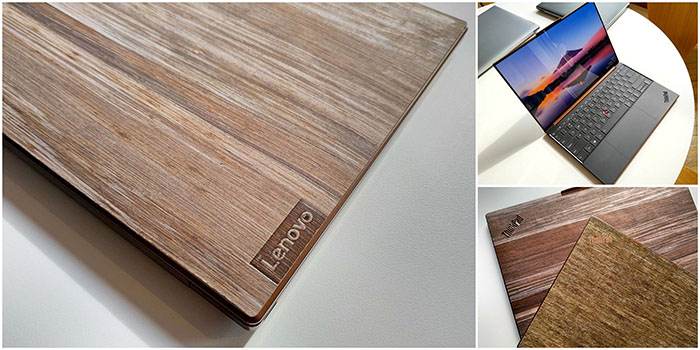 Review nhanh Lenovo ThinkPad Z13: Mặt A laptop bằng gỗ tự nhiên
