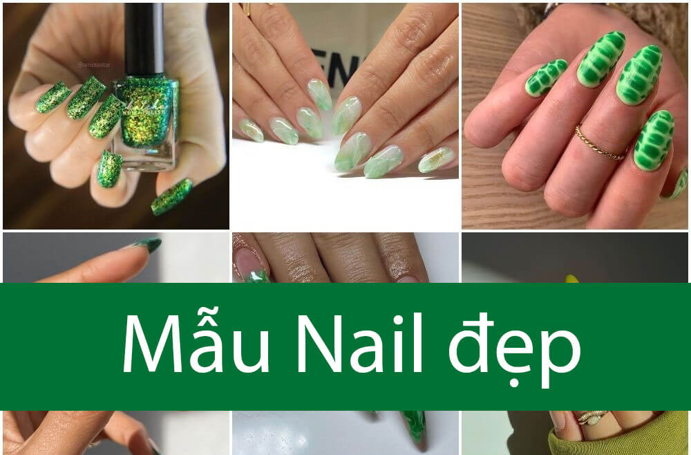 Top 15 mẫu nail màu xanh sang trọng đẳng cấp khiến chị em nức lòng   Hasaki Shop