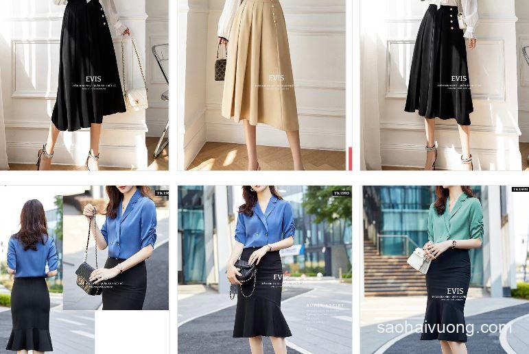 Chân váy jean nữ đẹp 2023 từ các thương hiệu quốc tế