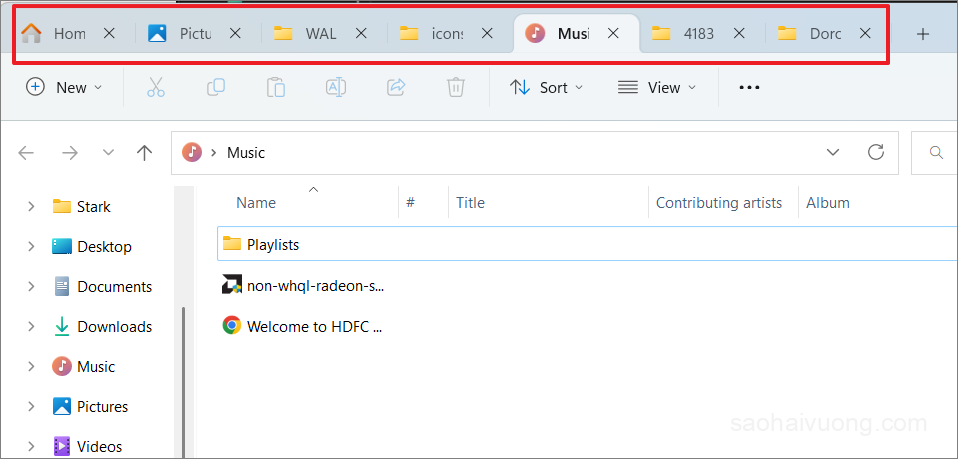Hướng dẫn dùng File Explorer theo tab thư mục trên Windows 11