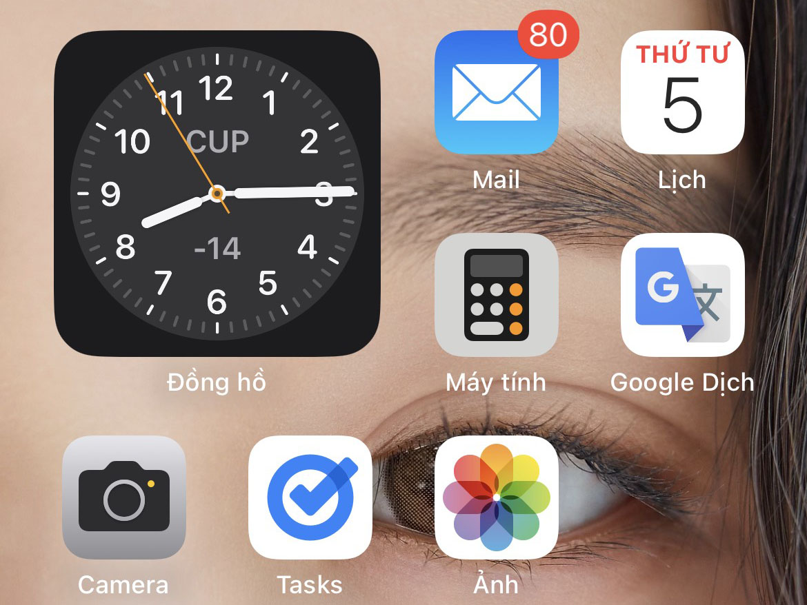 Hướng dẫn Hiển thị đồng hồ trên màn hình cho iPhone