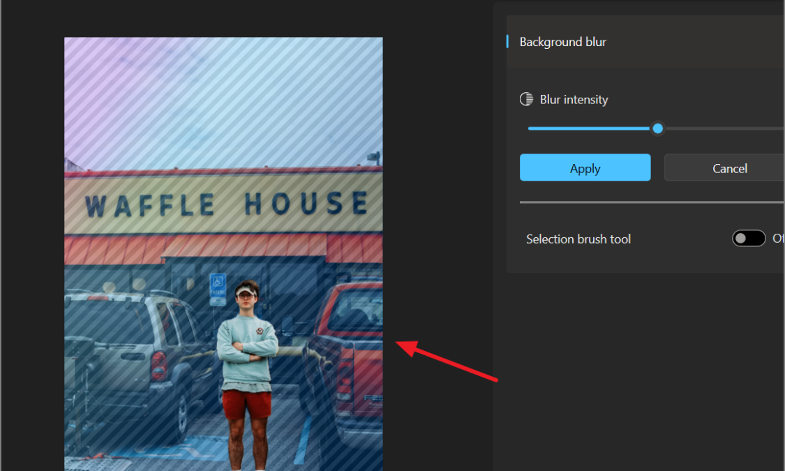 Cách sử dụng app Photos để làm mờ background trên Windows 11